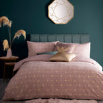 furn. Bee Deco Geometric Duvet Cover Set in Blush