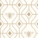 furn. Bee Deco Geometric Duvet Cover Set in Champagne