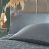 furn. Bee Deco Geometric Duvet Cover Set in French Blue