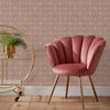 furn. Bee Deco Gold Foil Wallpaper in Blush