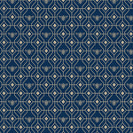 furn. Bee Deco Gold Foil Wallpaper in Navy