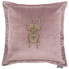 Animal Pink Cushions - Bellatrix Embroidered Cushion Cover Heather Voyage Maison