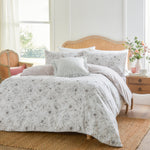 Floral Pink Bedding - Bella Reversible Floral Duvet Cover Set Natural Wylder