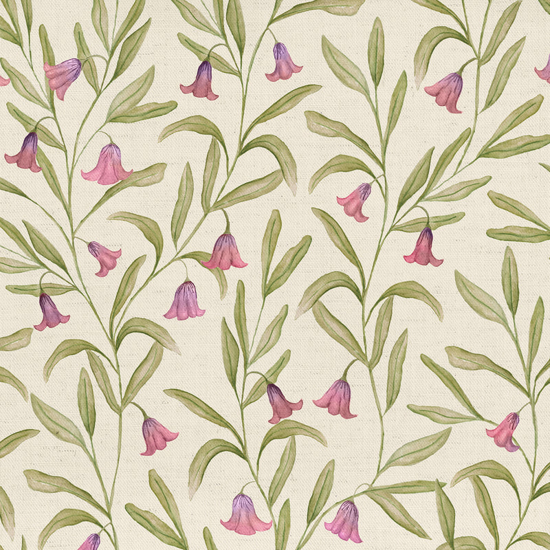  Fabric - Bell Meadow  Fabric Rosewood Voyage Maison