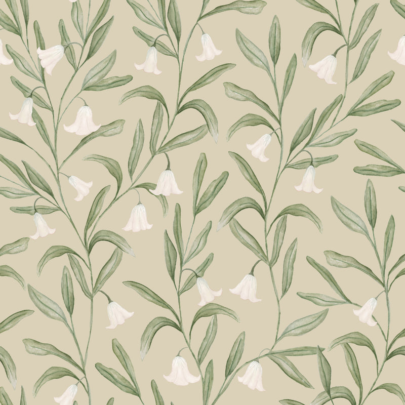  Wallpaper - Bell Meadow  1.4m Wide Width Wallpaer (By the Metre) Hazel Voyage Maison