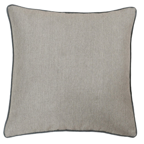 Paoletti Bellucci Piped Contrasting Trim Cushion Cover in Tobacco/Graphite