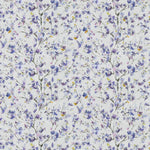 Floral Purple Fabric - Belsay Printed Cotton Fabric Heather Voyage Maison