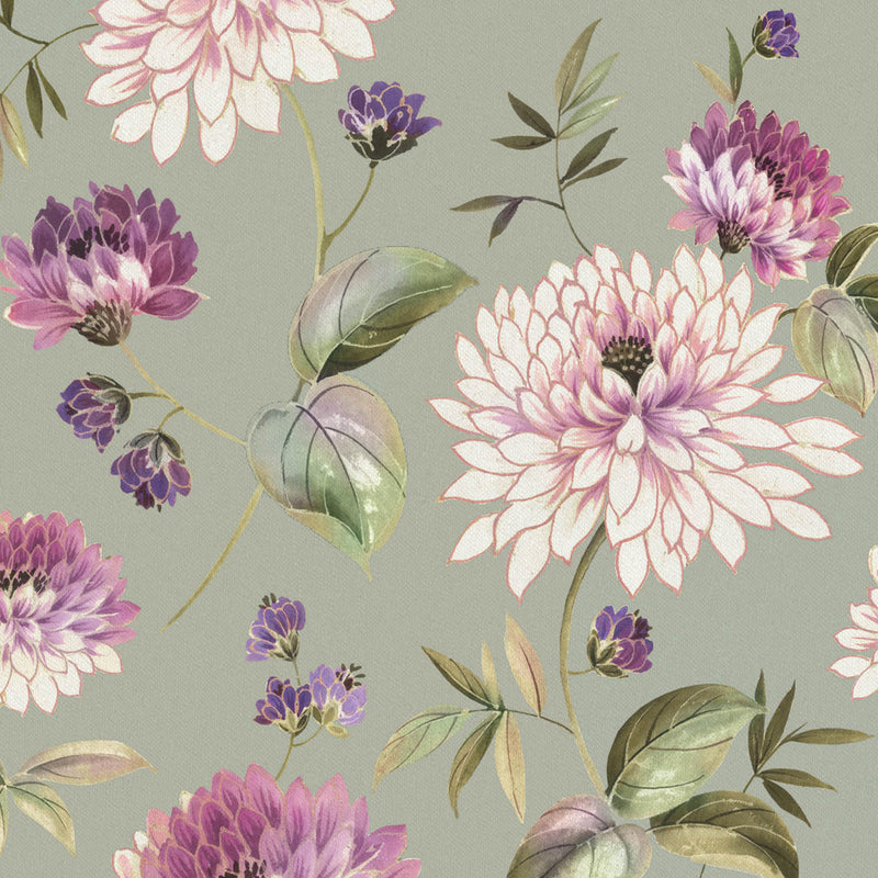 Voyage Maison Belton Printed Cotton Fabric in Fig