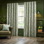 Wylder Bengal Eyelet Curtains in Sage