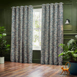 Wylder Bengal Eyelet Curtains in Wedgewood