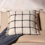 Yard Beni Cushion Cover in Natural/Black