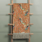 Voyage Maison Bennu Printed Throw in Rust