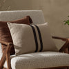 Striped Beige Cushions - Benton Cotton Cushion Cover Natural Yard