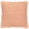 Plain Brown Cushions - Bertie Washed Cotton Velvet Cushion Cover Cashew Yard