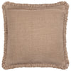  Cushions - Bertie Washed Cotton Velvet Feather Filled Cushion Chocolate Yard