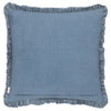 Plain Blue Cushions - Bertie Washed Cotton Velvet Cushion Cover Ink Yard