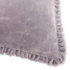  Cushions - Bertie Washed Cotton Velvet Feather Filled Cushion Mauve Yard
