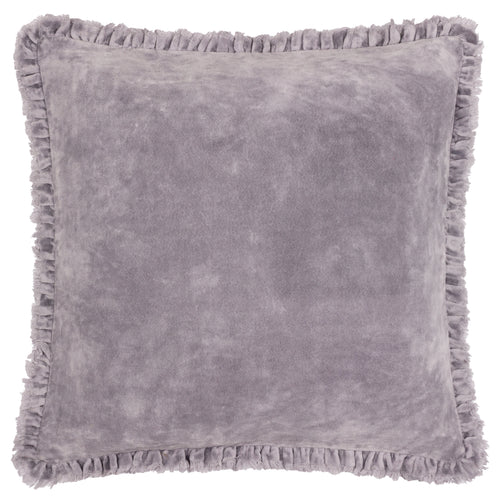  Cushions - Bertie Washed Cotton Velvet Feather Filled Cushion Mauve Yard