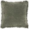 Yard Bertie Washed Cotton Velvet Cushion Cover in Moss