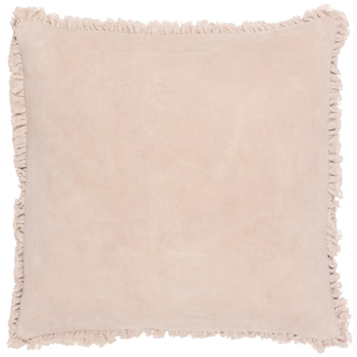 Yard Bertie Washed Cotton Velvet Cushion Cover in Natural