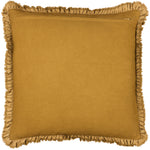 Yard Bertie Washed Cotton Velvet Cushion Cover in Saffron