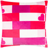 Heya Home Big Love Cushion Cover in Pink/Red