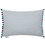 Animal Blue Cushions - Bilbury Flock Printed Cushion Cover Linen Voyage Maison