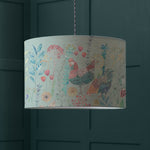 Voyage Maison Bilbury Flock Eva Lamp Shade in Robins Egg