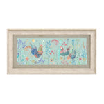 Voyage Maison Bilbury Flock Framed Print in Birch/Robins Egg