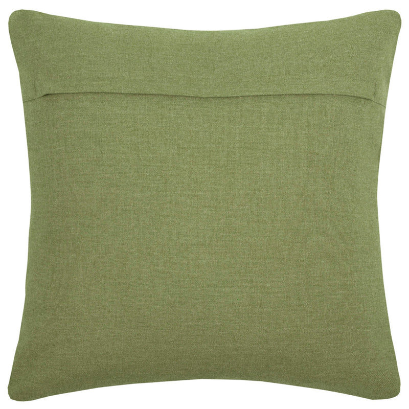 Floral Green Cushions - Birch Embroidered Cushion Cover Grass Additions