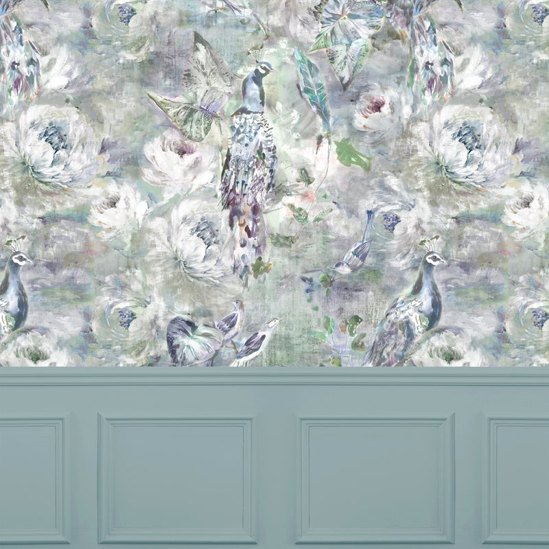 Voyage Maison Birdena 1.4m Wide Width Wallpaper in Agate