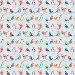 Voyage Maison Birdy Branch Printed Cotton Fabric in Blossom