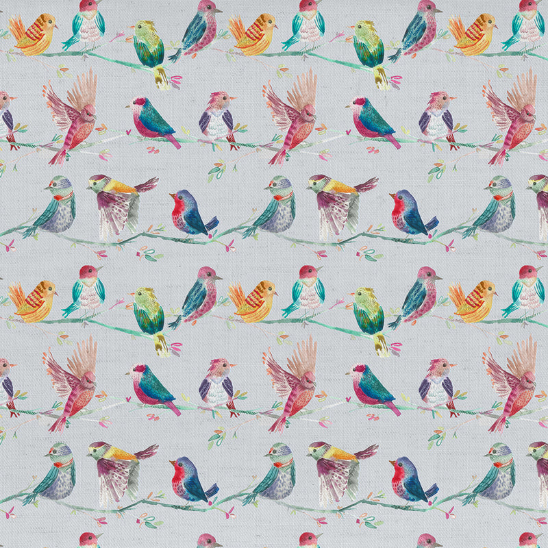 Birdy Branch Printed Fabric Sample Swatch Blossom