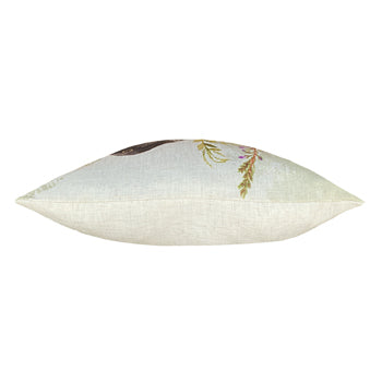 Evans Lichfield Blackbird Printed Cushion Cover in Sage