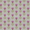 Floral Pink Fabric - Blair Printed Linen Fabric Berry Voyage Maison