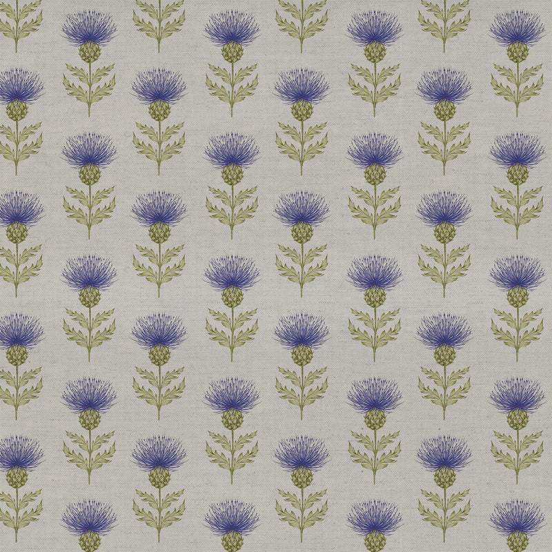 Floral Purple Fabric - Blair Printed Linen Fabric Juniper Voyage Maison