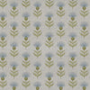 Floral Blue Fabric - Blair Printed Linen Fabric Loch Voyage Maison