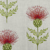 Floral Red Fabric - Blair Printed Linen Fabric Paprika Voyage Maison