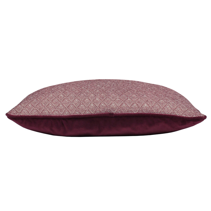 Paoletti Blenheim Geometric Cushion Cover in Berry