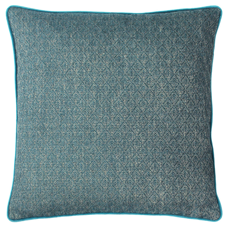 Paoletti Blenheim Geometric Cushion Cover in Teal