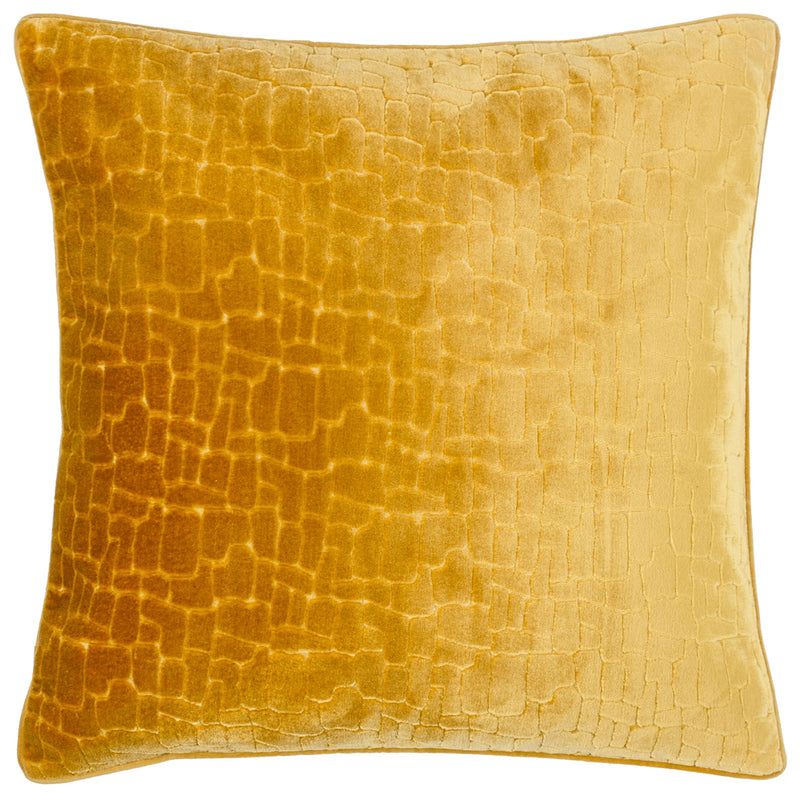 Paoletti Bloomsbury Velvet Cushion Cover in Mustard