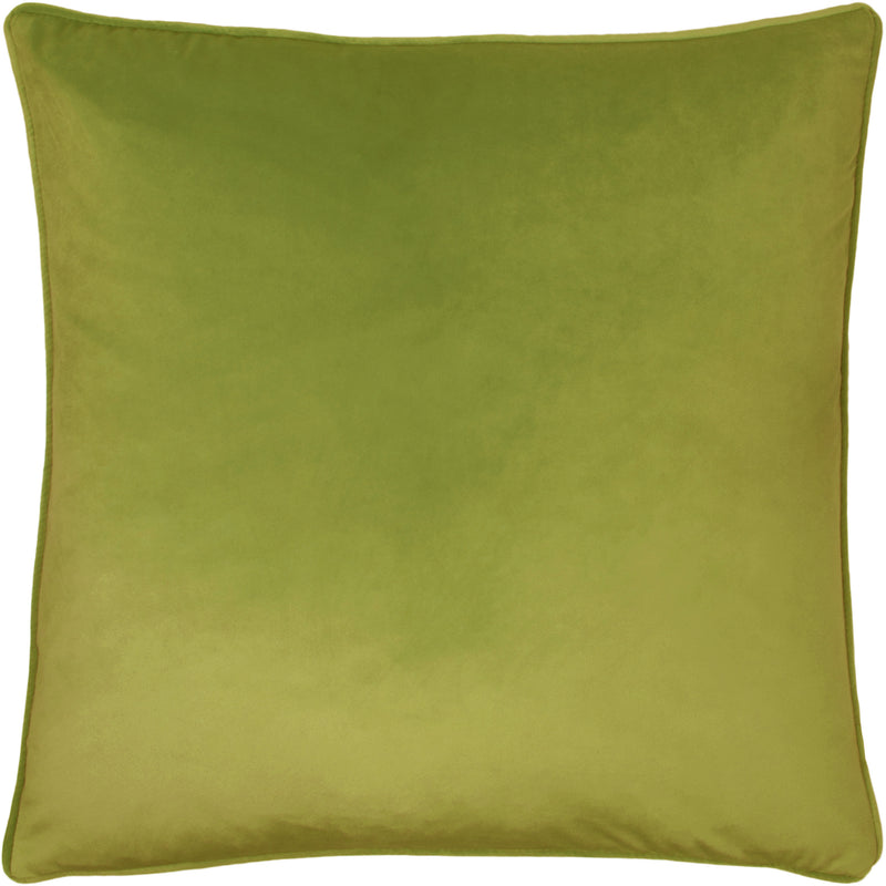 Floral Green Cushions - Blossoms Pear Printed Feather Filled Cushion Green Evans Lichfield