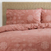 Bohemian Geometric 100% Cotton Duvet Cover Set Red