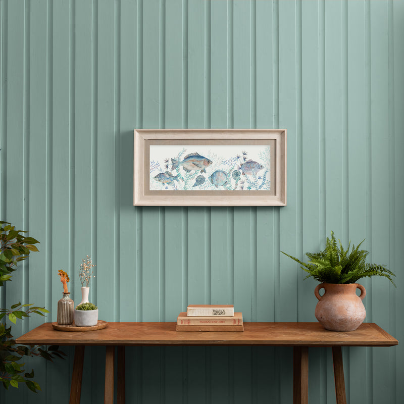 Animal Blue Wall Art - Bollu  Framed Print Birch/Marine Voyage Maison