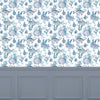 Animal Blue Wallpaper - Bollu  1.4m Wide Width Wallpaper (By The Metre) Marine Voyage Maison