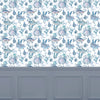 Animal Blue Wallpaper - Bollu  1.4m Wide Width Wallpaper (By The Metre) Marine Voyage Maison