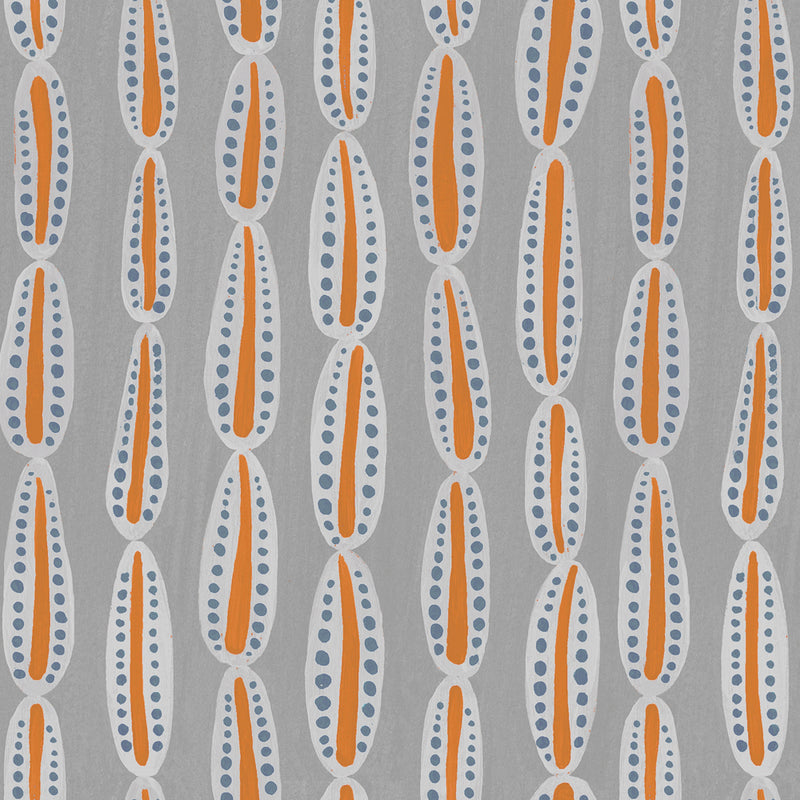 Bollu Wallpaper Sample Tangerine