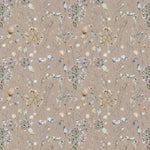 Floral Pink Fabric - Boronia Printed Cotton Fabric Coral Cloud Apricot Voyage Maison