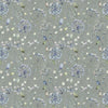 Floral Blue Fabric - Boronia Printed Cotton Fabric Crocus Willow Voyage Maison