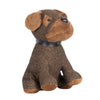 Paoletti Boston Herringbone Dog Door Stop in Brown